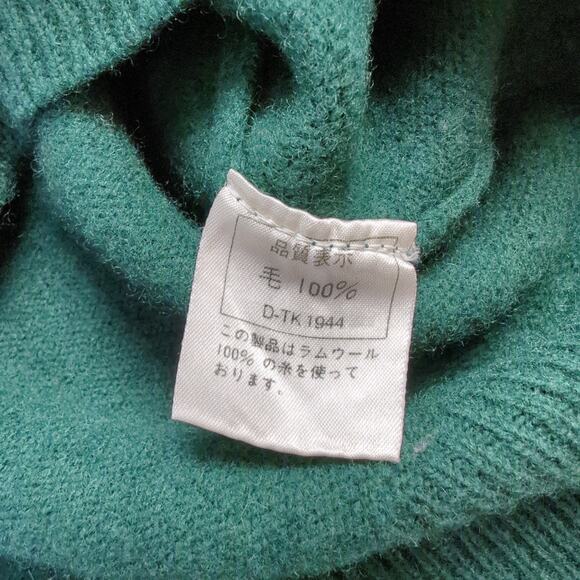Vintage Toney‎ Penna Rare Men's Green 100% Lambswool Golf Sweater Size Large - Picture 7 of 8